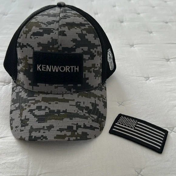 KENWORTH Black and Gray digital camo hat - Picture 5 of 8